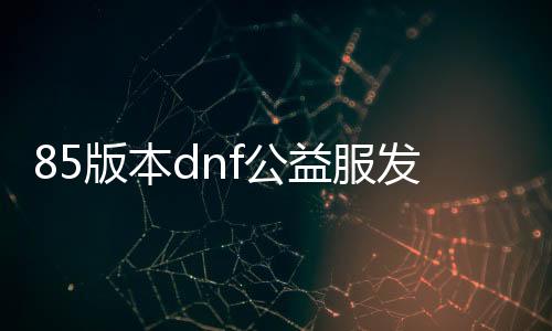 85版本dnf公益服发布网怎么玩,85版本dnf公益服发布网下载安装指南