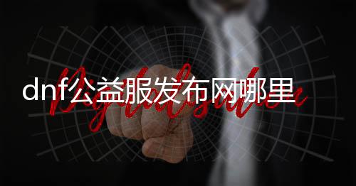 dnf公益服发布网那边玩（dnf开公益服发布网赚钱嘛）