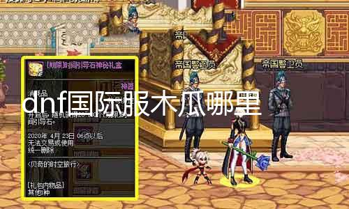 dnf国际服木瓜那边 教你如何找到dnf国际服木瓜处事器