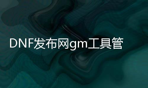 DNF发布网gm东西打点靠山（DNF发布网的gm东西怎么用）