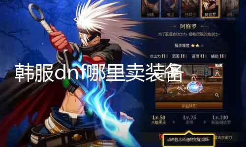 韩服dnf那边卖装备 推荐几个韩服dnf装备购置网站