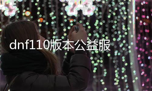 dnf110版本公益服发布网（dnf公益服发布网哪个职业锋利）