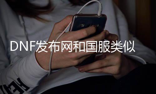 DNF发布网和国服雷同的私服（雷同DNF发布网的端游有哪些）